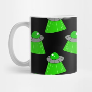 Alien UFO Abduction Pattern Mug